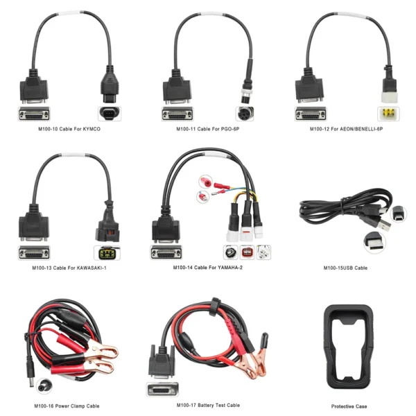 JDiag M100 Motorcycle Diagnostic Tool For Kawasaki Yamaha Suzuki Motorbike Scanner Motor Scan Tool - Full Version - Image 5