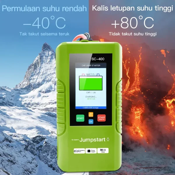 JDiag TopDiag SC-400 SC400 Super Capacitor Car Jump Starter Fast Charge Car Jump emergency starter Car Power Bank Capacitor - Image 2