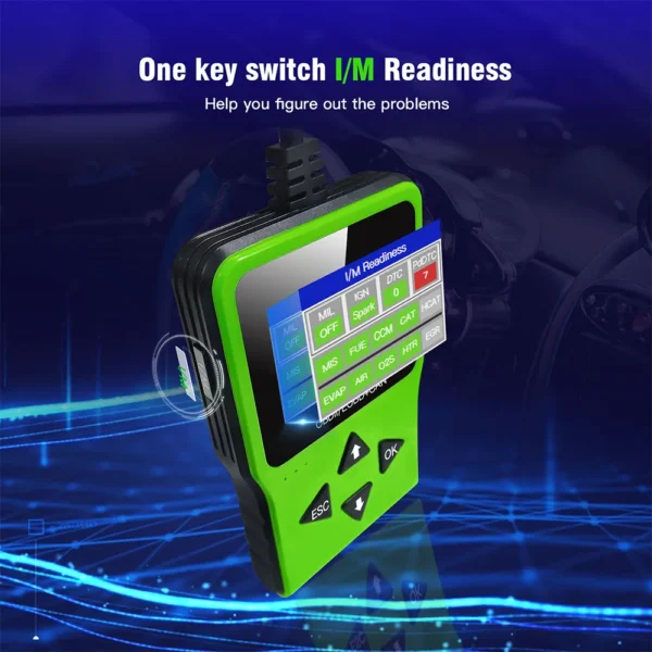 JDiag JD317 Car Fault Diagnosis Instrument Car Code Reading Card AL319 CR3001 OBD Detector with Displays DTC Definitions TFT Screen - Image 5