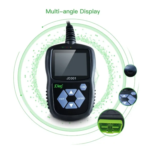 JDiag JD301 OBD2 Scanner Automotive Engine Fault Code Reader CAN Diagnostic Scan Tool - Image 2