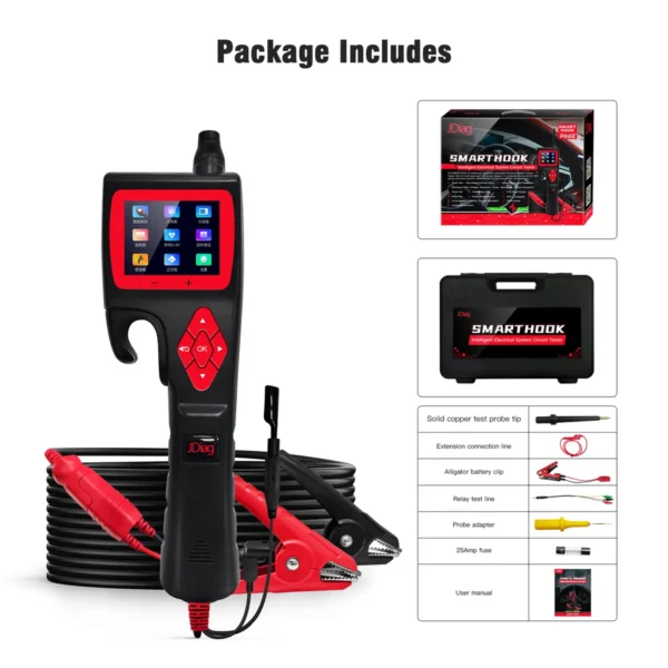 JDiag P200 Automotive Powerfull Probe Smart Electrical Circuit System Tester For Car Truck Motorcycle Boat - Image 4