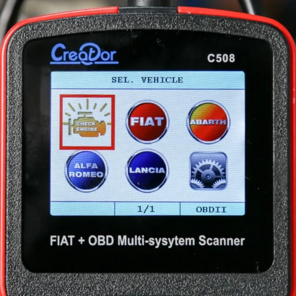 Creator C508 OBDII/EOBD Multi-System Scanner for FIAT/Alfa/Abrath/Lancia Airbag/ABS Scan Tool - Image 7
