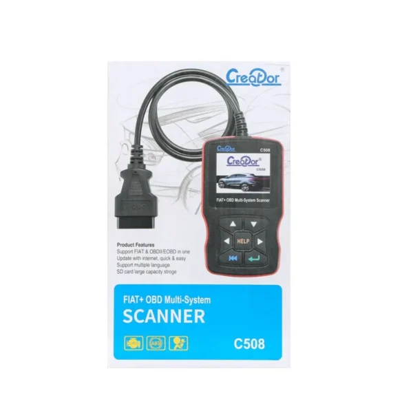 Creator C508 OBDII/EOBD Multi-System Scanner for FIAT/Alfa/Abrath/Lancia Airbag/ABS Scan Tool - Image 9