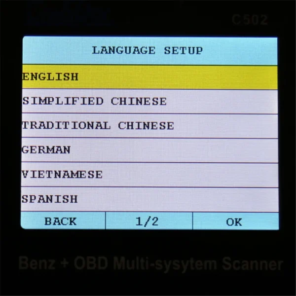 Creator C502 BENZ & OBDII/EOBD Multi-system Scanner - Image 9