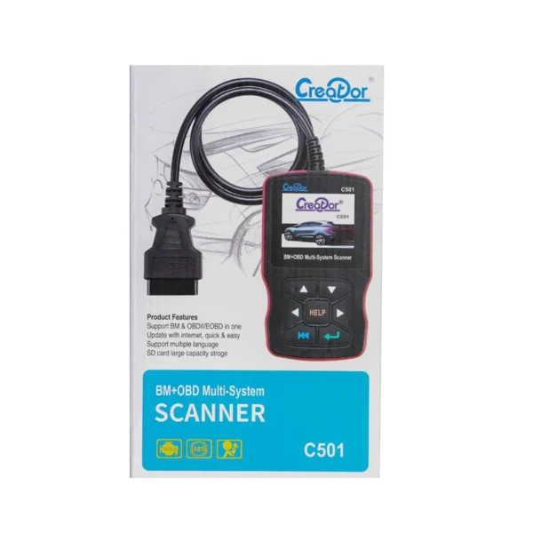 Creator C501 BMW & OBDII/EOBD Multi-System Auto Code Reader For BMW From 2001 To 2019 - Image 9
