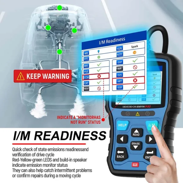 Vident iEasy 310 Pro CAN OBDII/EOBD Code Reader Multi-languages - Image 9