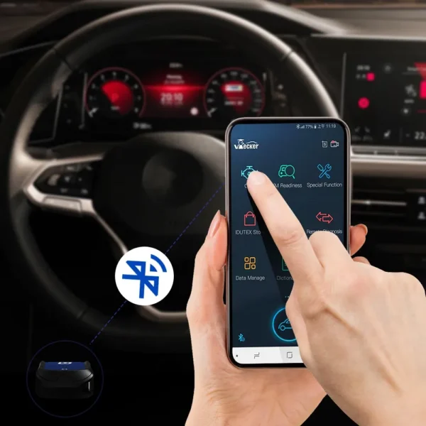 VPECKER E4 Easydiag Bluetooth Full System OBDII Scan Tool for Android Support ABS Bleeding/Battery/DPF/EPB/Injector/Oil Reset/TPMS - Image 13