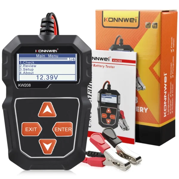 KONNWEI KW208 Auto Battery Analyzer For All 12V Cars - Image 3