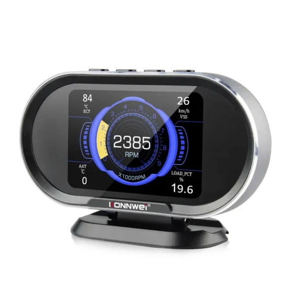 KONNWEI KW206 Car OBD2 Scanner HUD Head Up Display Car On-Board Computer Auto Digital Fuel Consumption Water Temperature Gauge