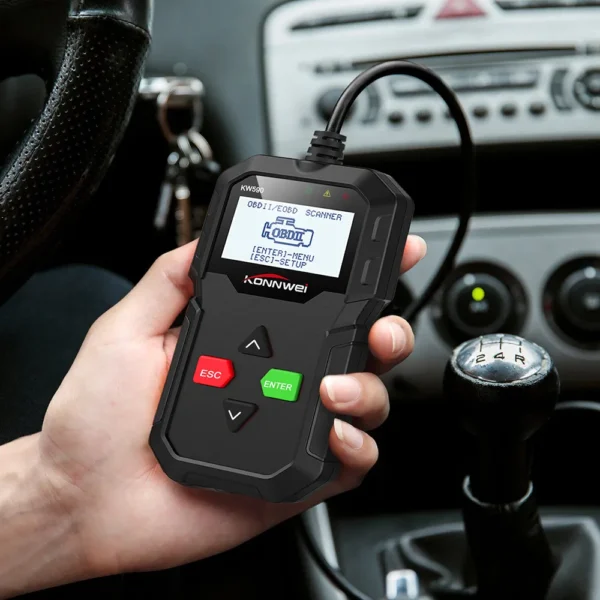 KONNWEI KW590 Support Multi-languages Full ODB2 Function Auto Diagnosis tool kw 590 code reader scanner better than AD310 - Image 4