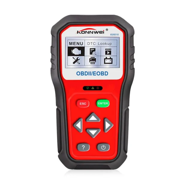 Car Code Scanner KONNWEI KW818 12V Auto Code Reader Diagnostic Check Engine Light Scan Tool After 1996 OBD2 Scanner Tool