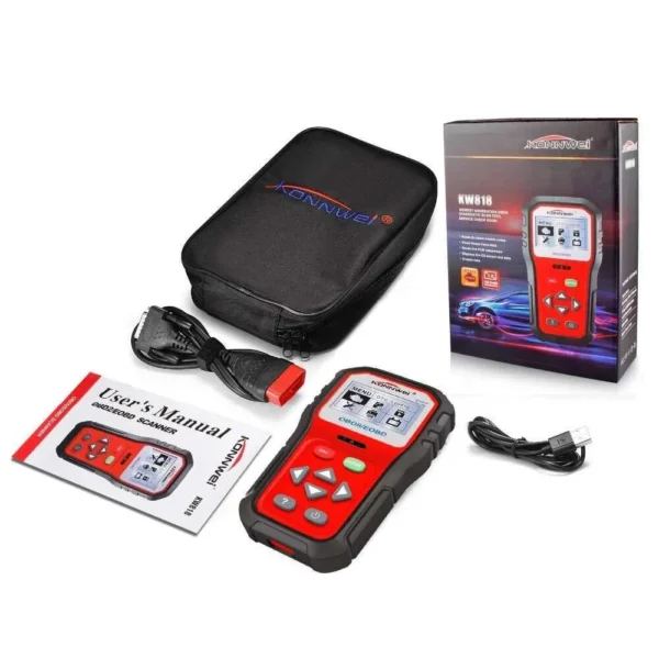 Car Code Scanner KONNWEI KW818 12V Auto Code Reader Diagnostic Check Engine Light Scan Tool After 1996 OBD2 Scanner Tool - Image 8