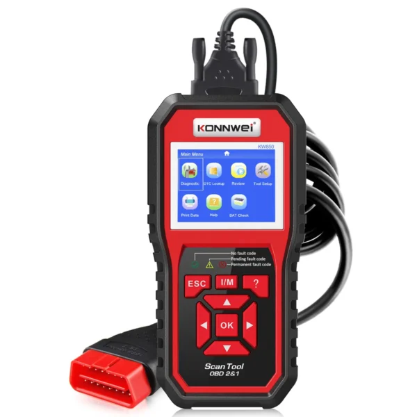 KONNWEI KW850 Professional OBD2 Scanner Automotive Code Reader OBD II & EOBD Code Scanner Auto Diagnostic Tool for all car after 1996