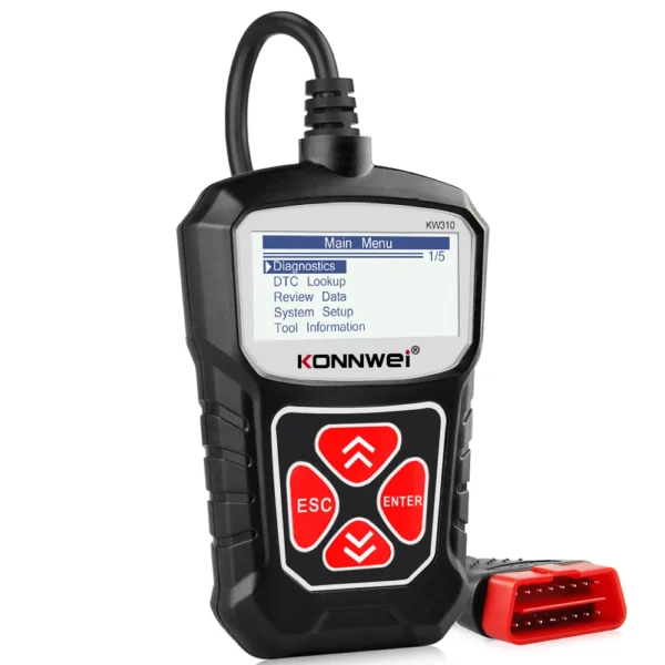 KONNWEI KW310 OBD2 EOBD2 Code Reader Clear Fault Codes For Almost 12V OBDII Auto Car Diagnostic Scanner Tool PK LAUNCH CR3001 - Image 2