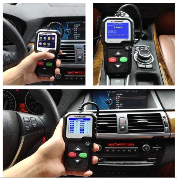 KONNWEI KW680 OBD2 Car Fault Diagnosis Instrument Scanner Trip Computer Car OBD Scanner - Image 4