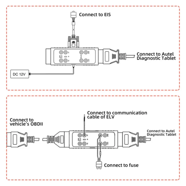 Autel MaxiIM GBOX3 G-BOX 3 Adapter Compatible with MAXIIM IM608, IM608PRO Engine ECU Read/Write for BOSCH MD1/MG1 - Image 10