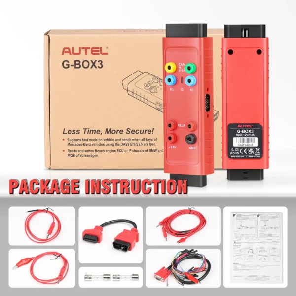 Autel MaxiIM GBOX3 G-BOX 3 Adapter Compatible with MAXIIM IM608, IM608PRO Engine ECU Read/Write for BOSCH MD1/MG1 - Image 7