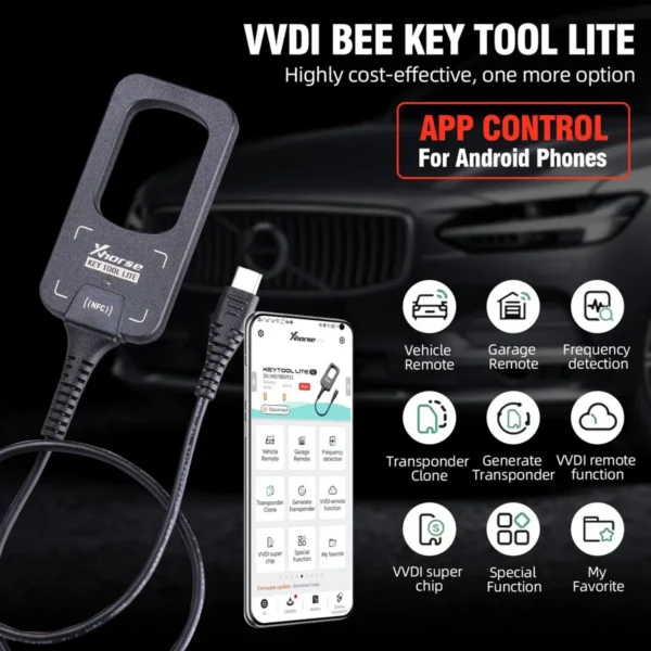 2023 Xhorse VVDI BEE Key Tool Lite Frequency Detection Transponder Clone Work on Android Phone Get Free 6pcs XKB501EN Remotes - Image 9