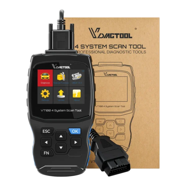 VDIAGTOOL VT100 Engine Analyzer OBD2 Diagnostic Tools With 5 Special Service Resets Function ABS SRS - Image 5