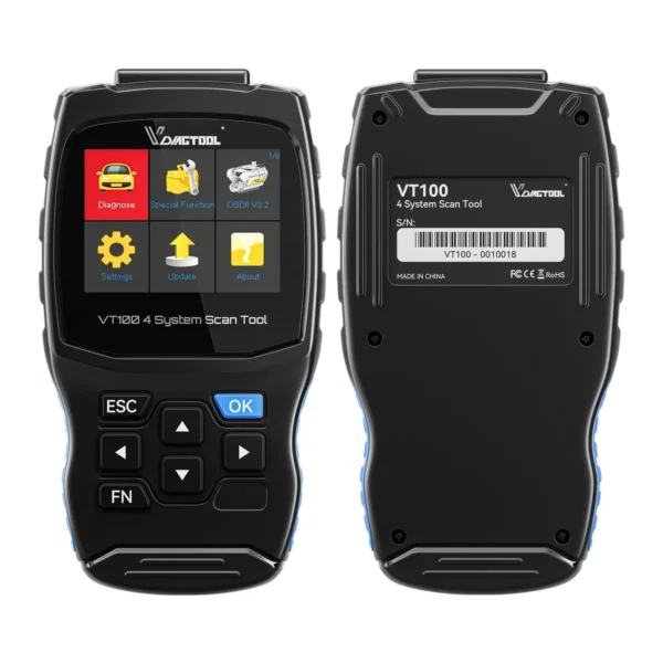 VDIAGTOOL VT100 Engine Analyzer OBD2 Diagnostic Tools With 5 Special Service Resets Function ABS SRS - Image 8