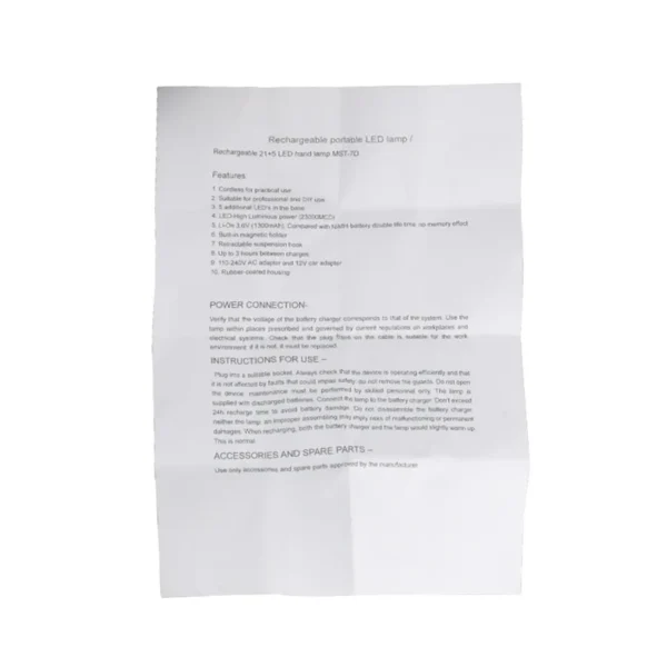 Best Seller Rechargeable And Portable LED Lamp MST-7D - Image 2