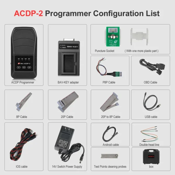 2023 Yanhua Mini ACDP-2 Master with Module1 for BMW CAS1-CAS4+ IMMO Key Programming and Odometer Reset Adapter - Image 9