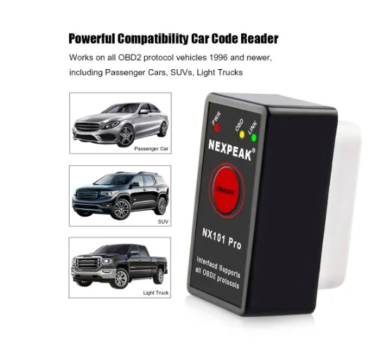 NEXPEAK NX101 PRO OBD2 ELM327 V1.5 Autoscanner PIC18F25K80 EML327 ELM 327 V1.5 Automotive Scanner for Android/ PC - Image 5