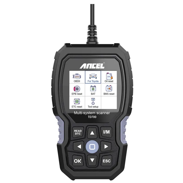 ANCEL TD700 OBD2 Scanner All System Diagnostic Tools 11+ Resets Transmission TPMS ABS Engine Car Diagnostic Scan Tool For Toyota - Image 2