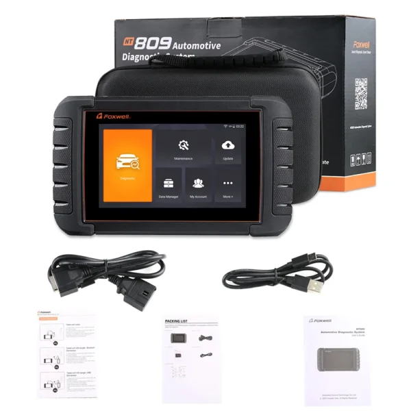 Foxwell NT809 OBD2 Automotive Scanner Professional Full System Oil SRS EPB TPMS IMMO Injector Coding Reset Auto Diagnostic Tools - Image 3