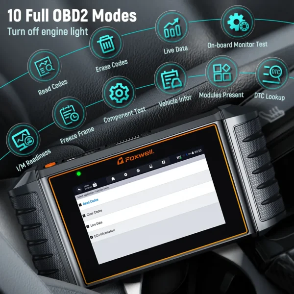 FOXWELL NT726 Automotive Diagnostic Tool All System Scanner ABS DPF EPB Oil Reset SAS TPMS TPS OBD2 Code Reader Free Update - Image 4
