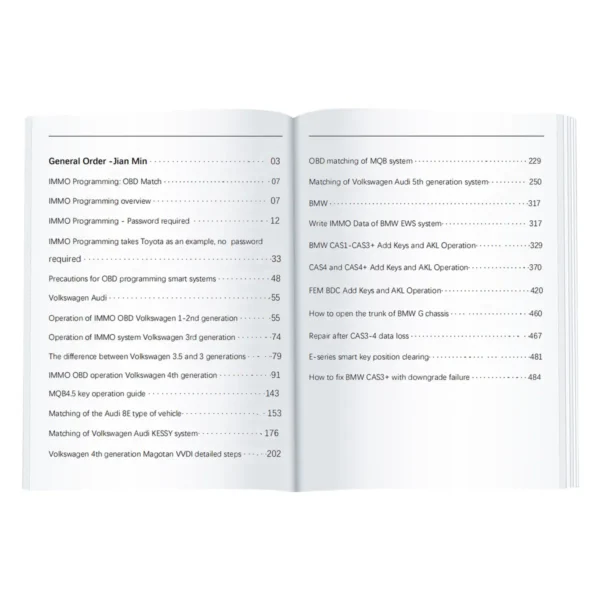 GODIAG Key Tool Plus Practical Instruction 1&2 Two Books for Locksmith and Vehicle Maintenance Engineer - Image 5