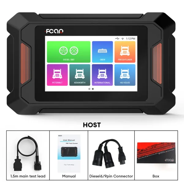Fcar F801 Diesel Heavy Duty Truck Diagnostic Scanner Professional All System DPF Regen Oil Reset HD OBD Scanner for Truck Car - Image 2