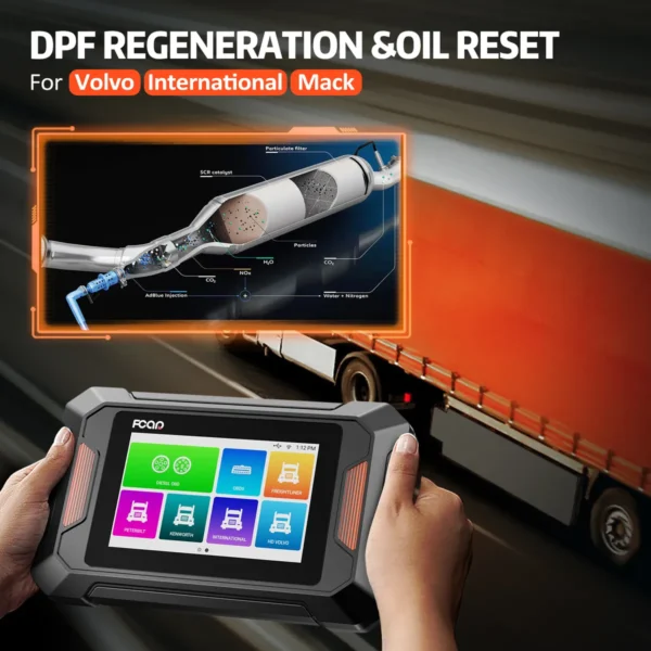 Fcar F801 Diesel Heavy Duty Truck Diagnostic Scanner Professional All System DPF Regen Oil Reset HD OBD Scanner for Truck Car - Image 5