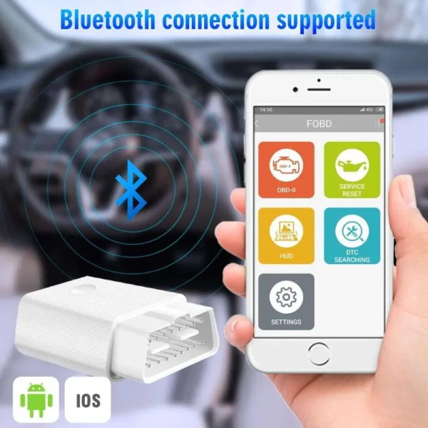 FCAR FVAG Scan Tool Full-system Diagnosis Tool Full Function OBDII Scanner for Android & IOS Phone - Image 3