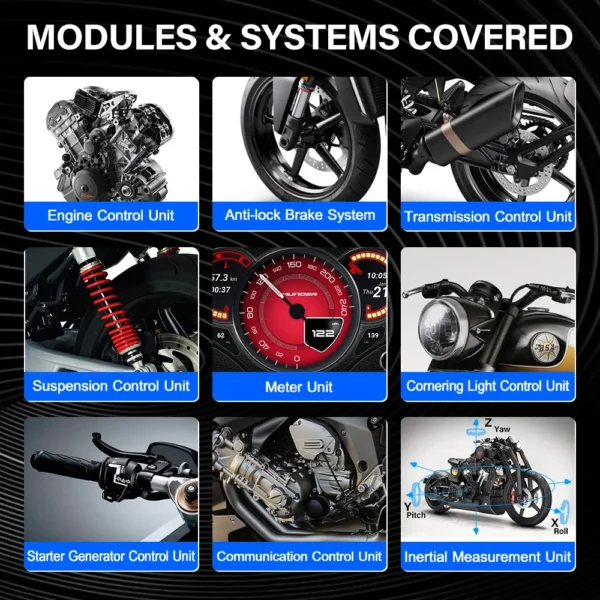 OBDPROG MOTO100 Motorcycle Scanner Full System Diagnosis European Version - Image 5