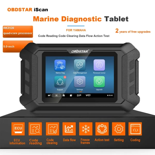 2023 OBDSTAR iScan YAMAHA Marine Diagnostic Tool Code Reading Code Clearing Data Flow Action Test for 2003 -2022 All Jet Ski Outboard model - Image 4