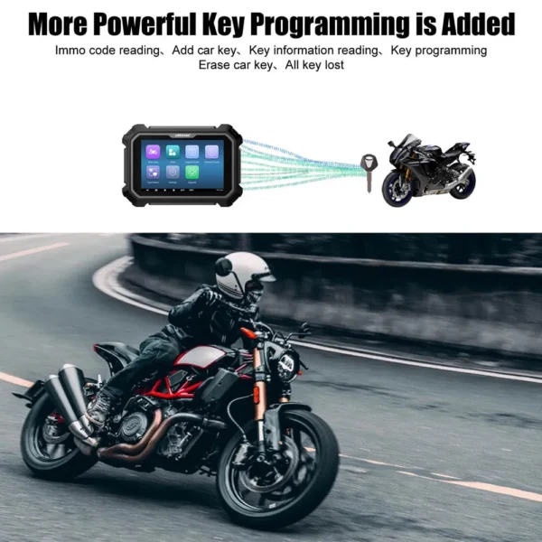 OBDSTAR MS80 Intelligent Motorcycle Diagnostic Tool Support IMMO Function - Image 3