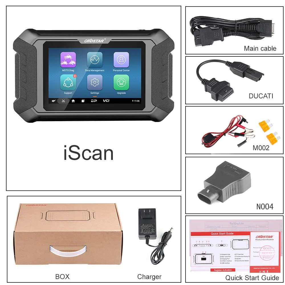 2024 OBDSTAR iScan for DUCATI Motorcycle Diagnostic Tool Support IMMO Programming - Image 2