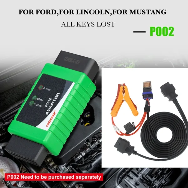 OBDSTAR X300DP X300DP Plus Ford All Key Lost Cable for FORD /LINCOLN / MUSTANG etc - Image 2