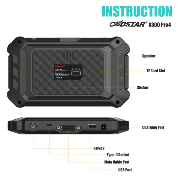 OBDSTAR X300 PRO4 US Version Key Master 5 Auto Key Programmer IMMO Version Supporting Asian Vehicle Models without P001 - Image 6