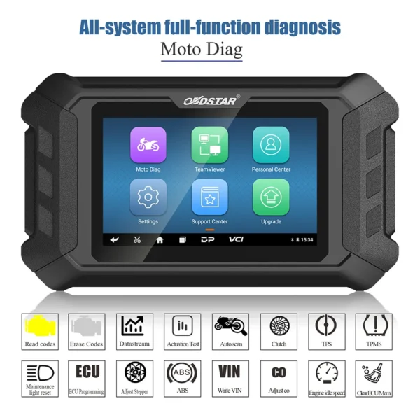 OBDSTAR MS50 Motorcycle Scanner Motorbike Diagnostic Tool Free Update Online - Image 10