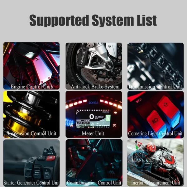 OBDSTAR MS50 Motorcycle Scanner Motorbike Diagnostic Tool Free Update Online - Image 6