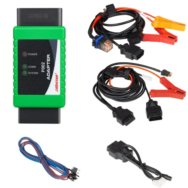 OBDSTAR P002 Adapter Full Package with TOYOTA 8A Cable + Ford All Key Lost Cable + Bosch ECU Flash Cable Work with X300 DP Plus and Pro4