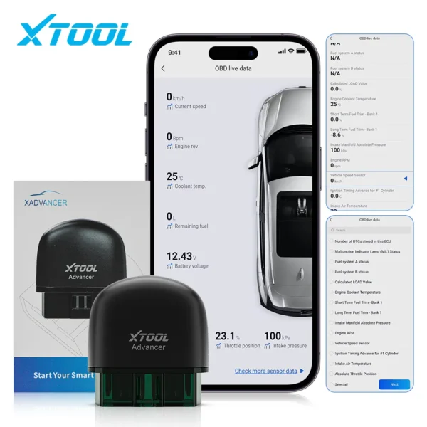 XTOOL AD20 PRO Full System Diagnostic Scanner Obd2 On-Board Monitor Tool Oil Reset Battery Test Work Witht IOS&Android - Image 6