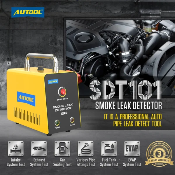 AUTOOL SDT101 Portable Evap Car Smoke Leak Detector Tester - Image 4