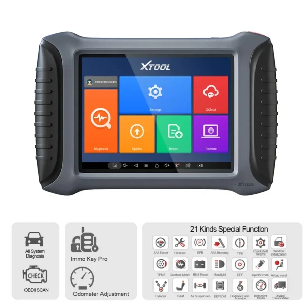 XTOOL X100 PAD3 SE Key Programmer With Full System Diagnosis and 21 Reset Functions Free Update Online - Image 6