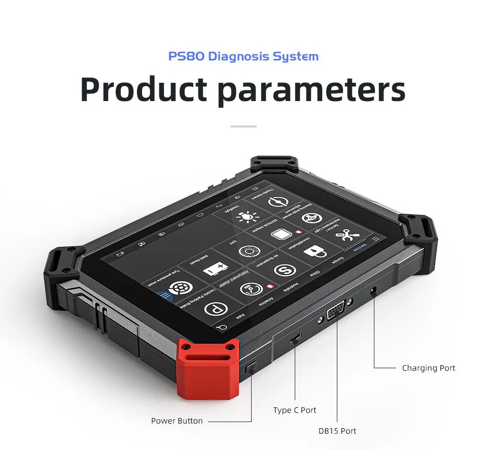 XTOOL PS80 Professional OBD2 Automotive Full System Diagnostic tool ECU Coding Free update online - Image 2