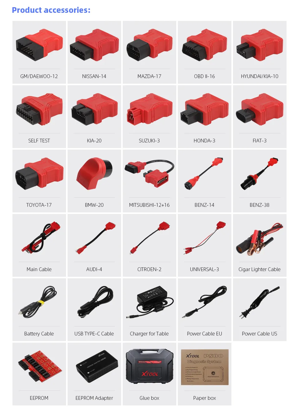 XTOOL PS80 Professional OBD2 Automotive Full System Diagnostic tool ECU Coding Free update online - Image 5