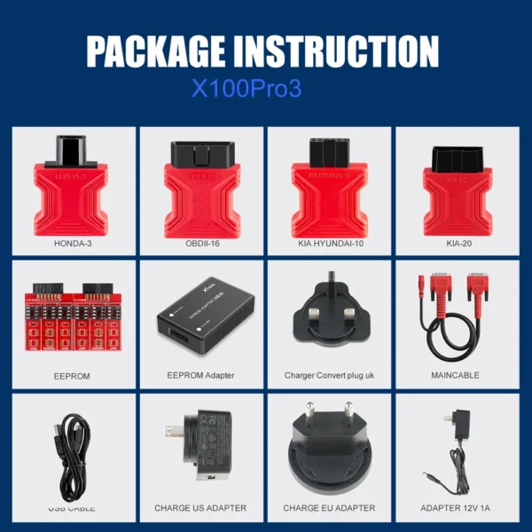 XTOOL X100 Pro3 Professional Auto Key Programmer Add EPB, ABS, TPS Reset Functions Free Update Lifetime - Image 6