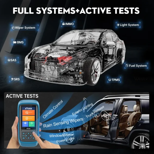 XTOOL PS701 Pro Professional Diagnostic Tools for Japanese Car with Active Test for Toyota for Kia/For Isuzu Free Online Update - Image 7